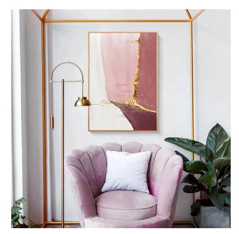 Nordic PurpleCanvas Painting Abstract Golden  Canvas Painting Wall Pictures