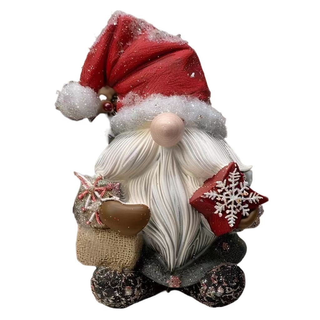 Christmas Green Fur Snowman Christmas Decoration Home Ornament