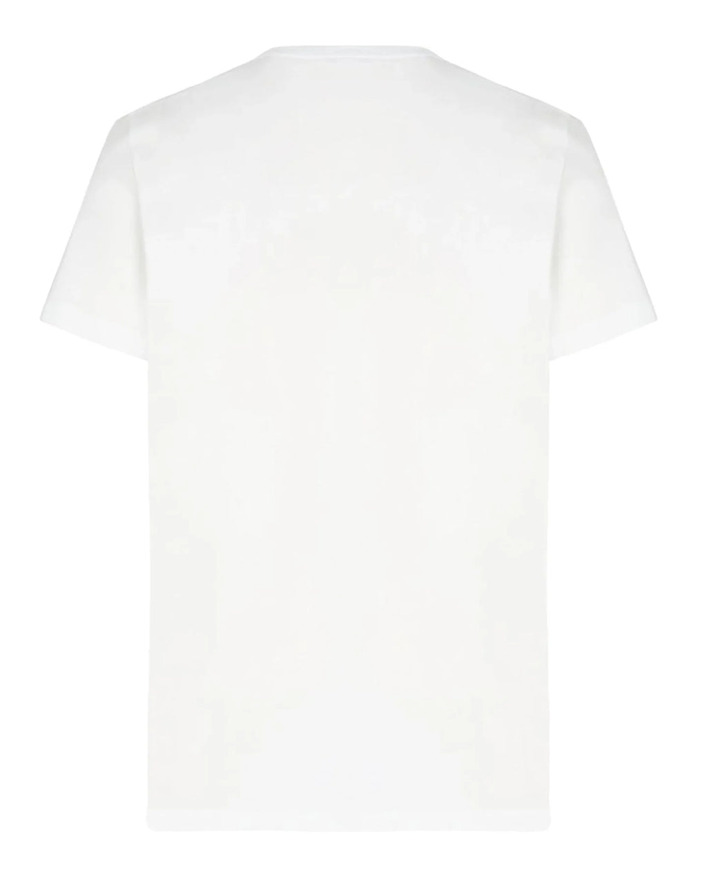 Balmain Vintage Silver Gel Logo T-Shirt in White