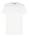 Balmain Vintage Silver Gel Logo T-Shirt in White