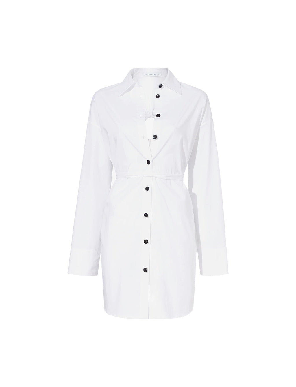 PROENZA SCHOULER WHITE LABEL Soft Poplin Shirt Dress in Off White